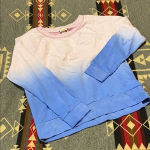 Tie die crew sweater